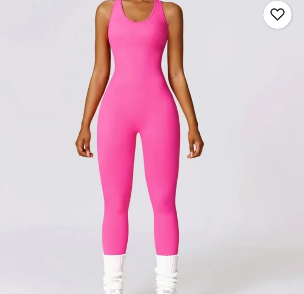 Seamlessly Sculpted Backless Workout Jumpsuit