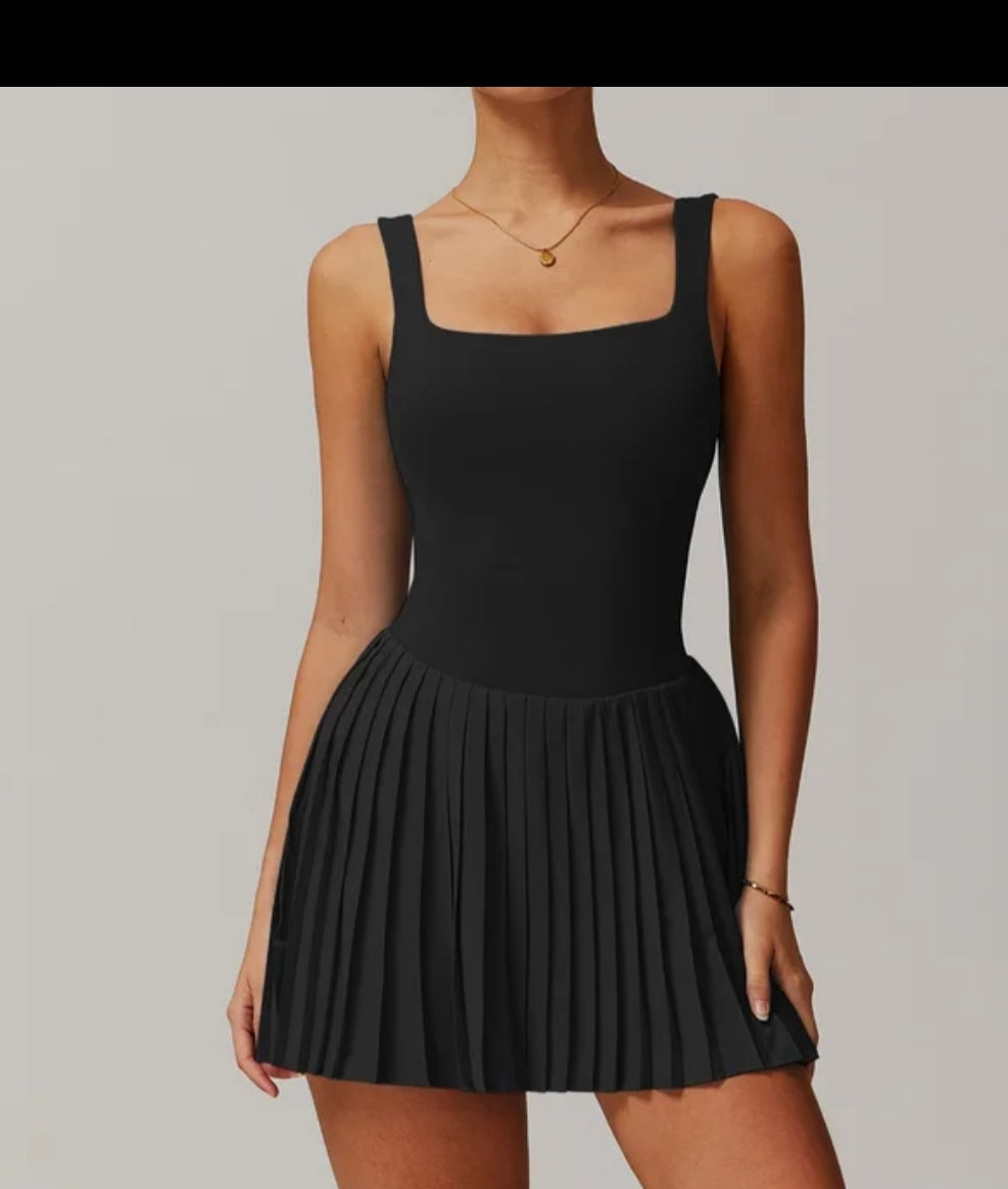 Pleated A-Line Tennis Dress
