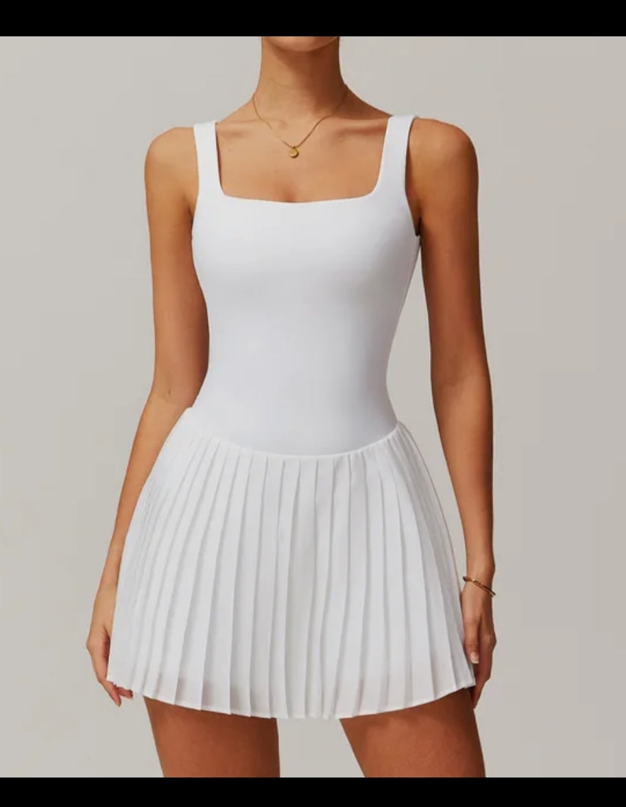 Pleated A-Line Tennis Dress