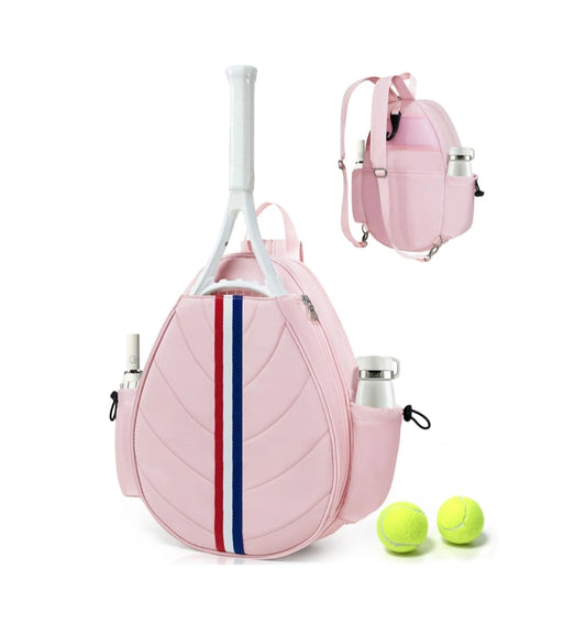 Tennis Racket Bag Padded, Holds 1 Racket + Gear